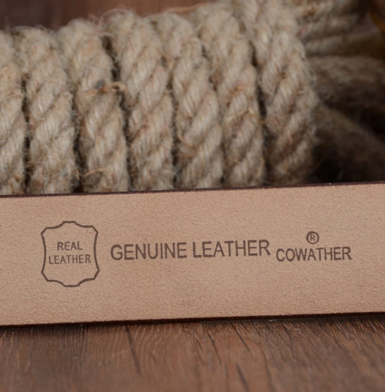 Dynamic Buckle Leather Belt - Kinetic Energy
