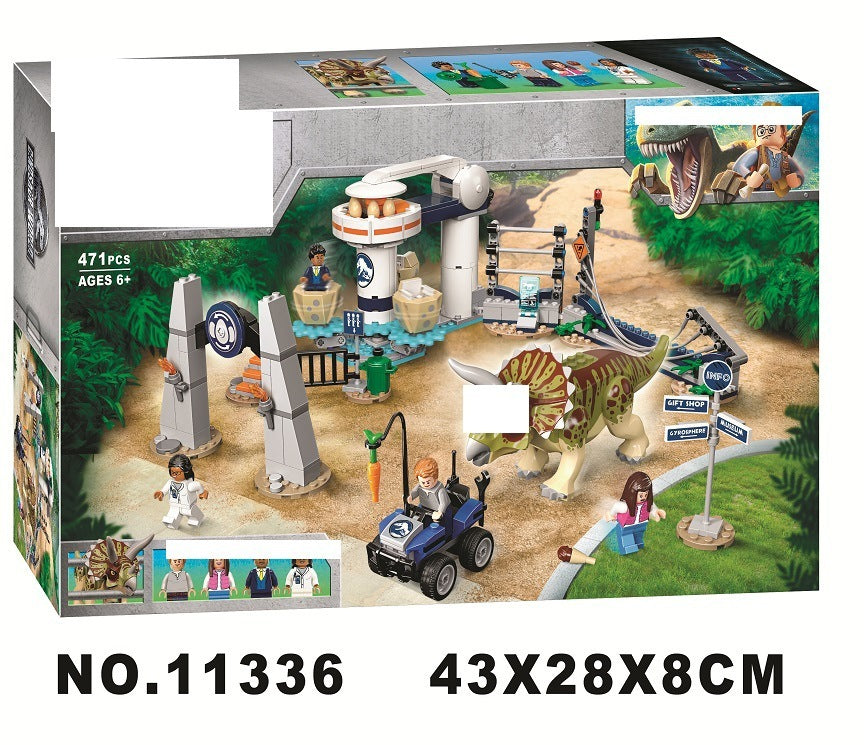 Byggklossar av jurassic-dinosaurier