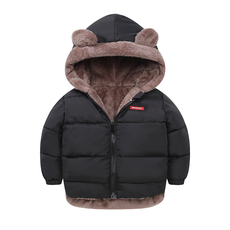 Veste d’hiver rembourrée en coton pour garçon, veste rembourrée en coton pour enfants, vêtements double face
