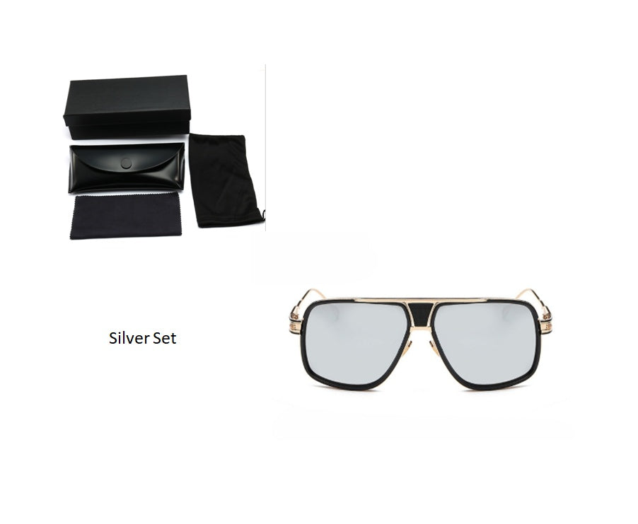 Solglasögon homme varumärken Designer Sun glasögon kör Oculos De Sol Masculino Grandmaster Square Solglass