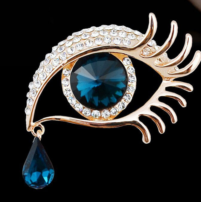 Diamantprydd brosch
