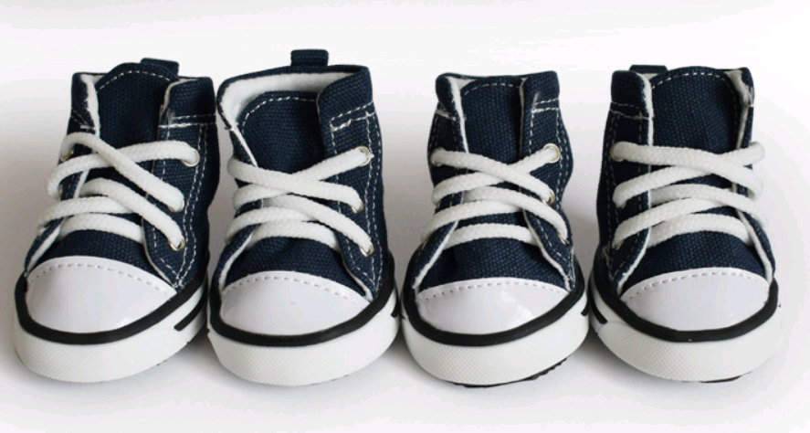 Pet Denim Canvas Shoes - Waterproof Non-Slip Breathable Dog Shoes