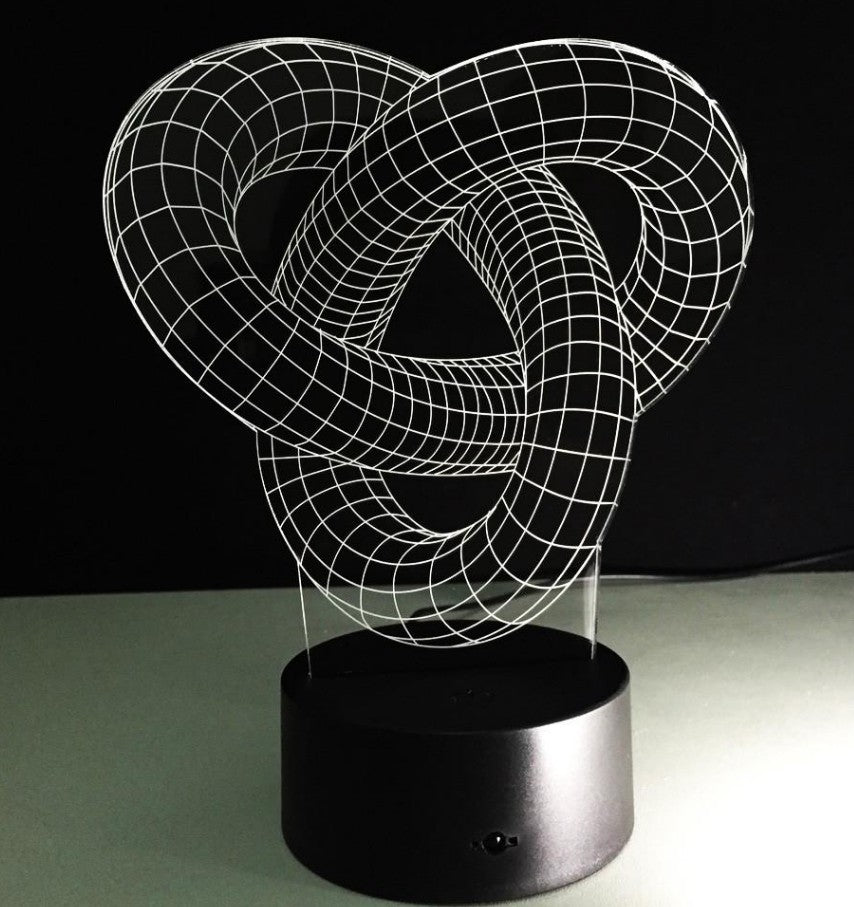 Kno 2 - 3D Optical Illusion LED Lamp Hologram