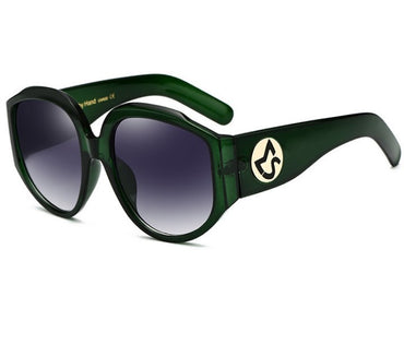 Nouveauté surdimensionné femmes lunettes de soleil rondes mode dames montures Olive lunettes