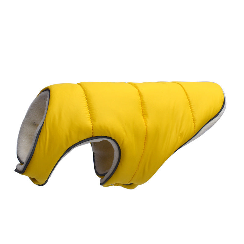 Pet Jacka Varma Vinter Hundkläder Reflekterande Valp Kläder Väst Bekväm Fleece Pet Hundar Kappa För Små Medel Stora Hundar