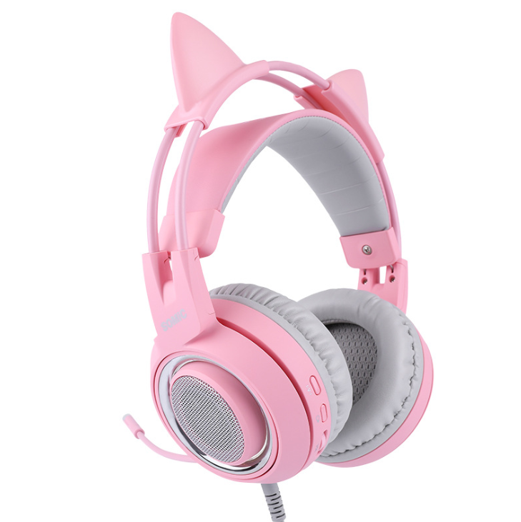 G951 Gaming Headset USB 7.1 Virtual Surround Sound Headset LED Cat Ear-hörlurar