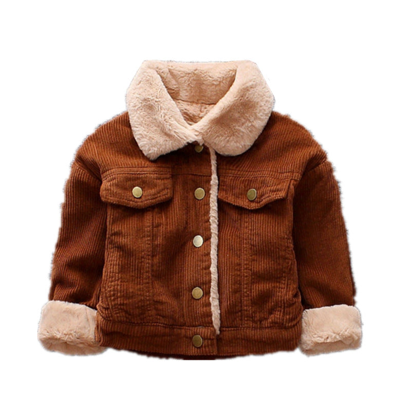 Veste zippée à manches longues en coton pour enfants