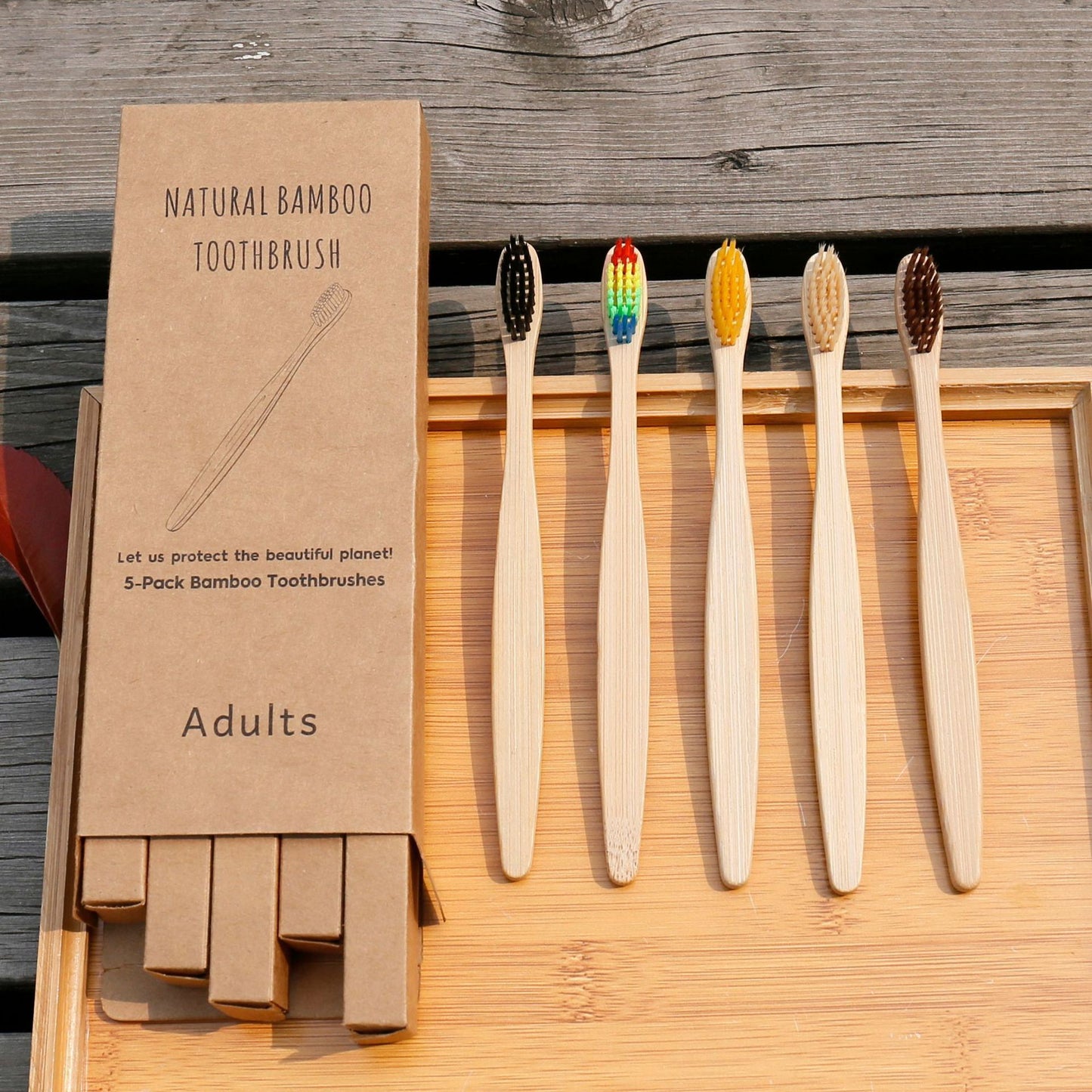 Eco Friendly Bamboo Soft Fiber Toothbrushes