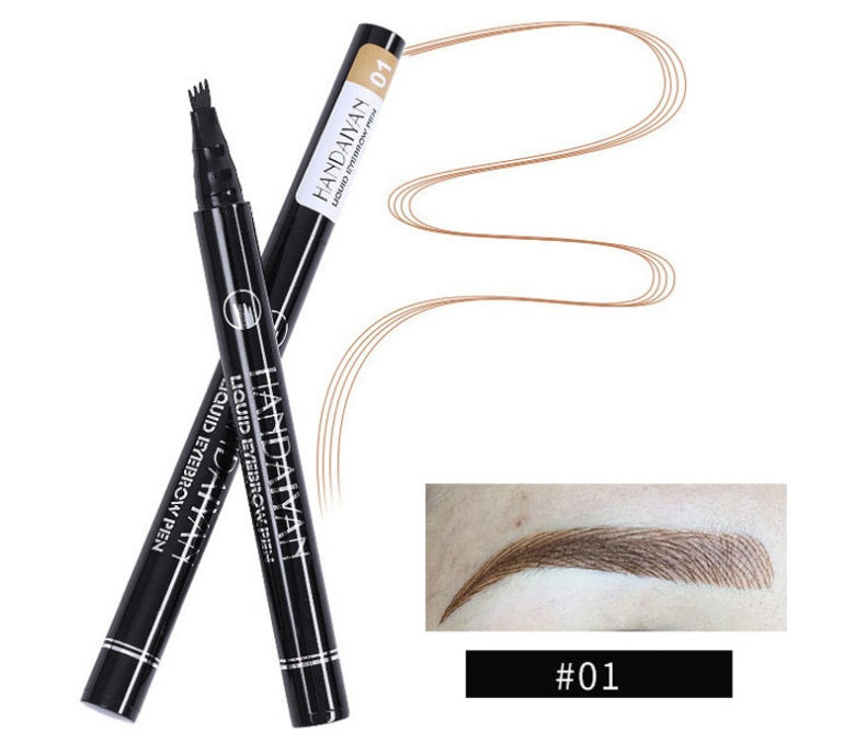 Microblading ögonbryn Pencil Vattentät Gaffel Tip Tattoo Pen Tinted Fin Sketch Ögonbryn Pennor Lång varaktigt ögonbryn