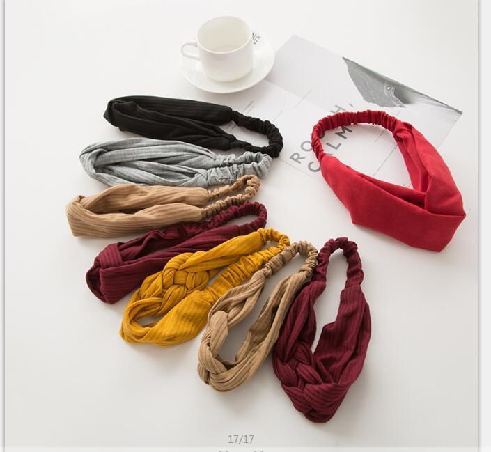 Bandeau tricoté bandeau croisé