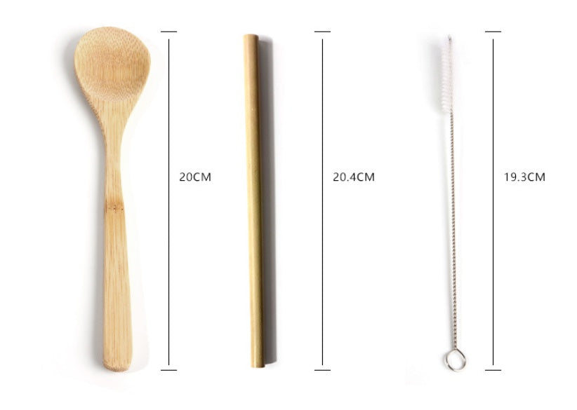 Holiday Travel Bamboo Utensils Set