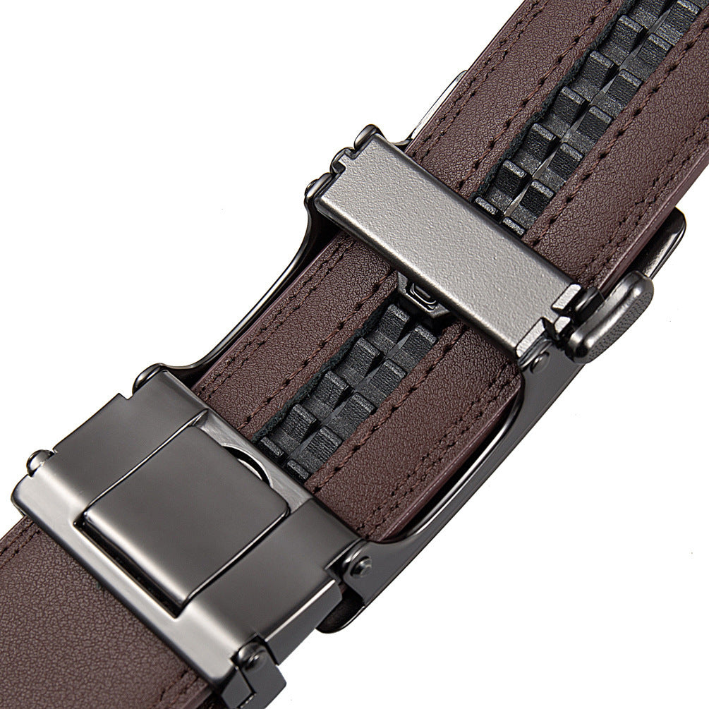 Men's Business Split Leather Belt - Professional Excellence