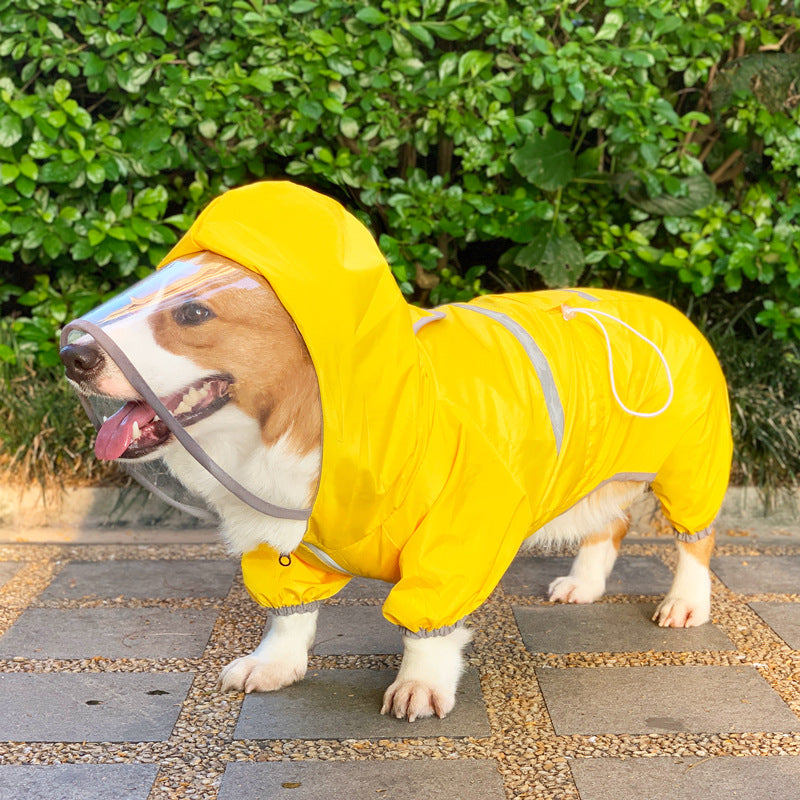 Manteau imperméable pour chien, vêtements imperméables à quatre pattes pour animaux de compagnie