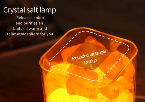 USB Crystal Light Himalayan Salt LED-lampa