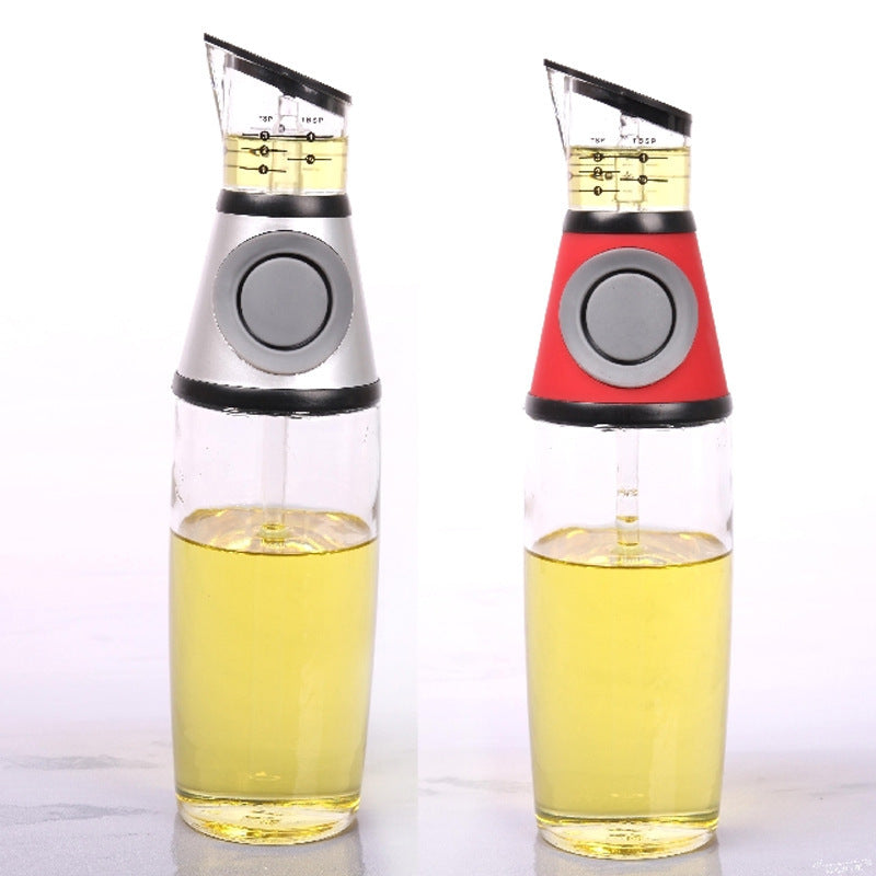 500ml Measurable Glass Bottle Oil Bottle Soy Sauce Bottle Kitchen Equipment