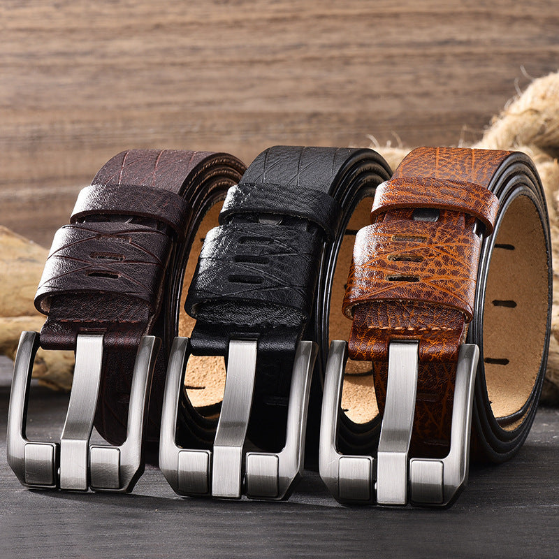 Men's Versatile Leather Belt - Adaptive Excellence