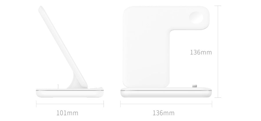 3-in-1 Wireless Charger Stand - Compatible with Phone, Watch & AirPods
