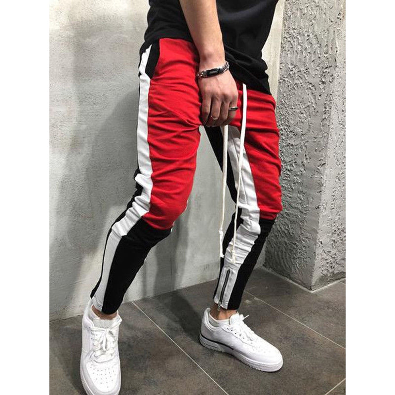 Lösa byxor skinny streetwear party jeans jeans herrbyxor