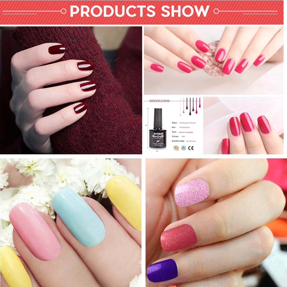Santilady 80W Nail Phototherapy Set - Complete Gel Polish Kit | 20/10/6 Colors Base Top Coat
