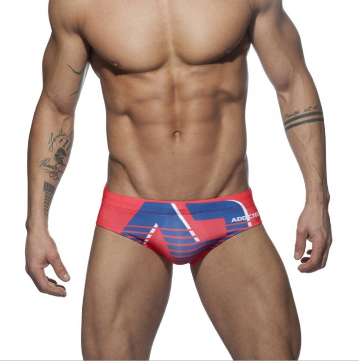 Printed swimsuit briefs