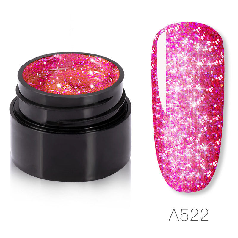 Sparkling Sparkle Nail Polish - 5ml 6 Colors UV/LED 30 Days | Almost No Smell Quality Priority