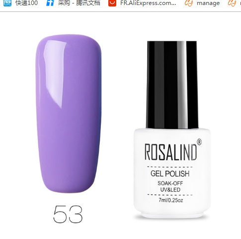 ROSALIND Pure Colors Gel Polish Collection - 7ML | 58 Colors + Base/Top UV/LED