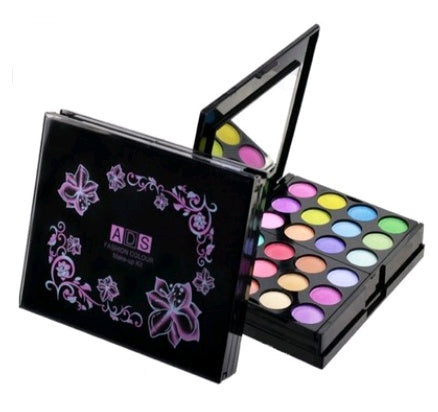 Boîte de maquillage 24 ögonskugga +8 läppstift +4 rouge +3 pulver 39 farg maquillage skiva kombination maquillage brique