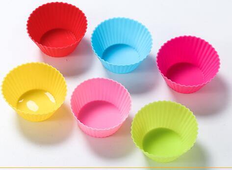 Doublures de cupcakes en silicone réutilisables antiadhésives, tasses de cuisson, 12 pièces