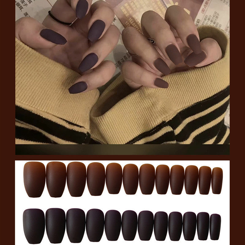 Frosted Ballet Press-On Nails Complete Kit - 24 Pieces | Professional Application Set