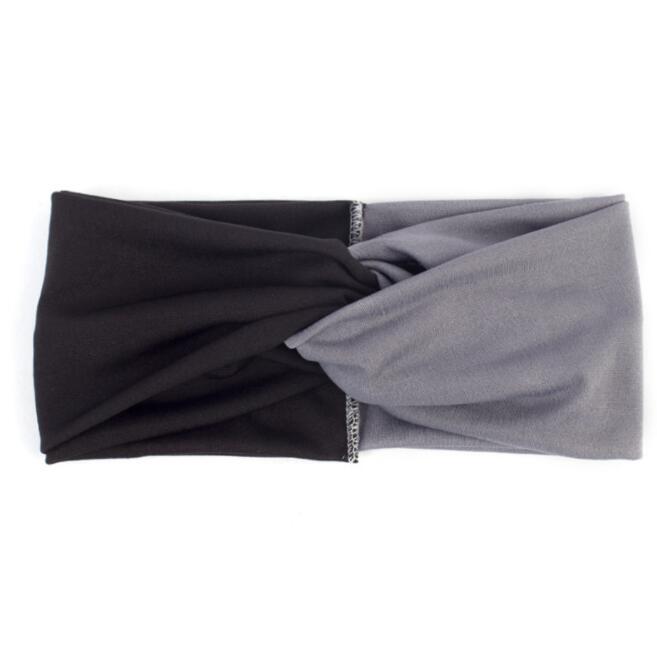 Turban pannband kvinnor twist elastiskt pannband pannband sport yoga pannband huvudbonad huvudinpackning tjejer håraccessoarer
