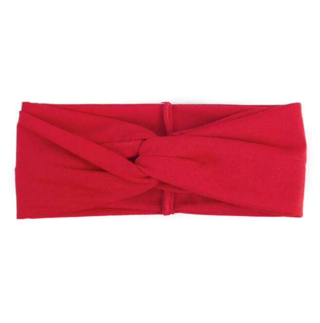Turban pannband kvinnor twist elastiskt pannband pannband sport yoga pannband huvudbonad huvudinpackning tjejer håraccessoarer