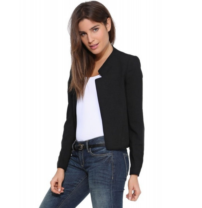Spring Autumn New Fashion Women's Short Blazer Coat - Stylish & Professional
