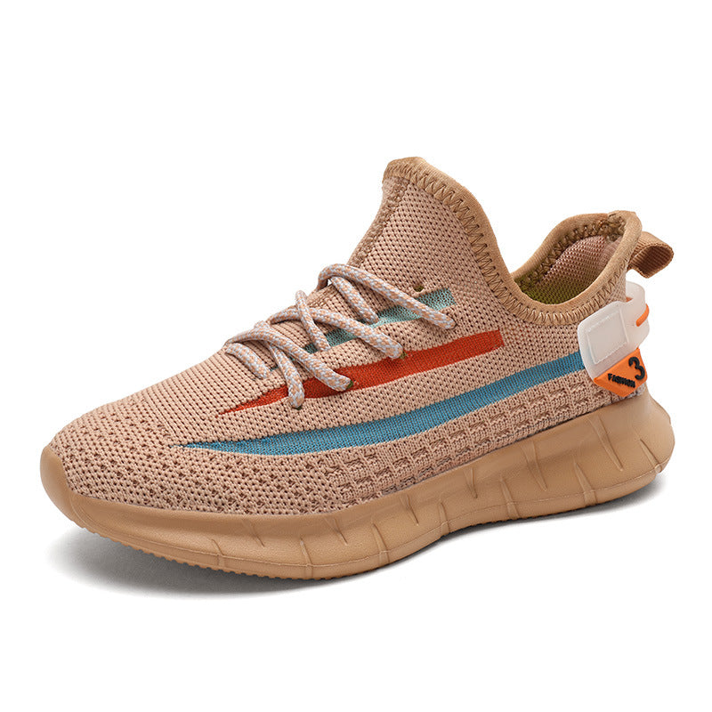 Chaussures volantes tissées à double filet pour enfants