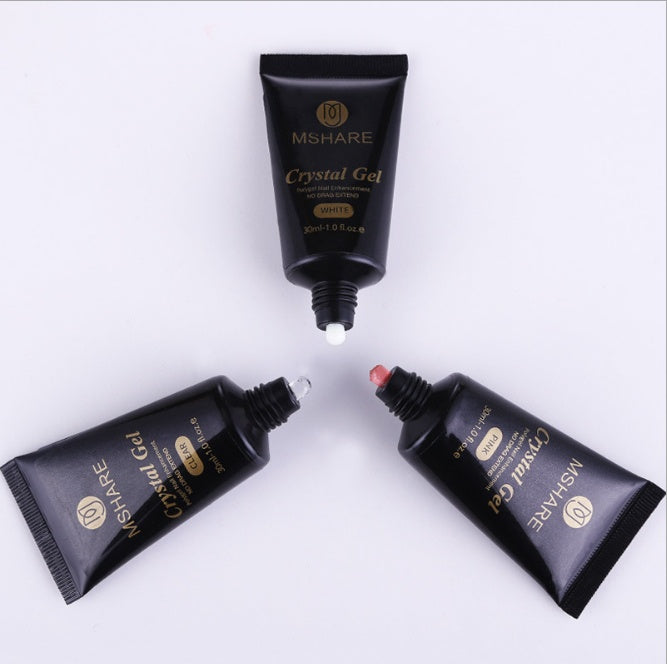 MSHARE Acrylic Poly Gel Set - UV Builder Enhancement Extension | Polygel Varnish French Kits