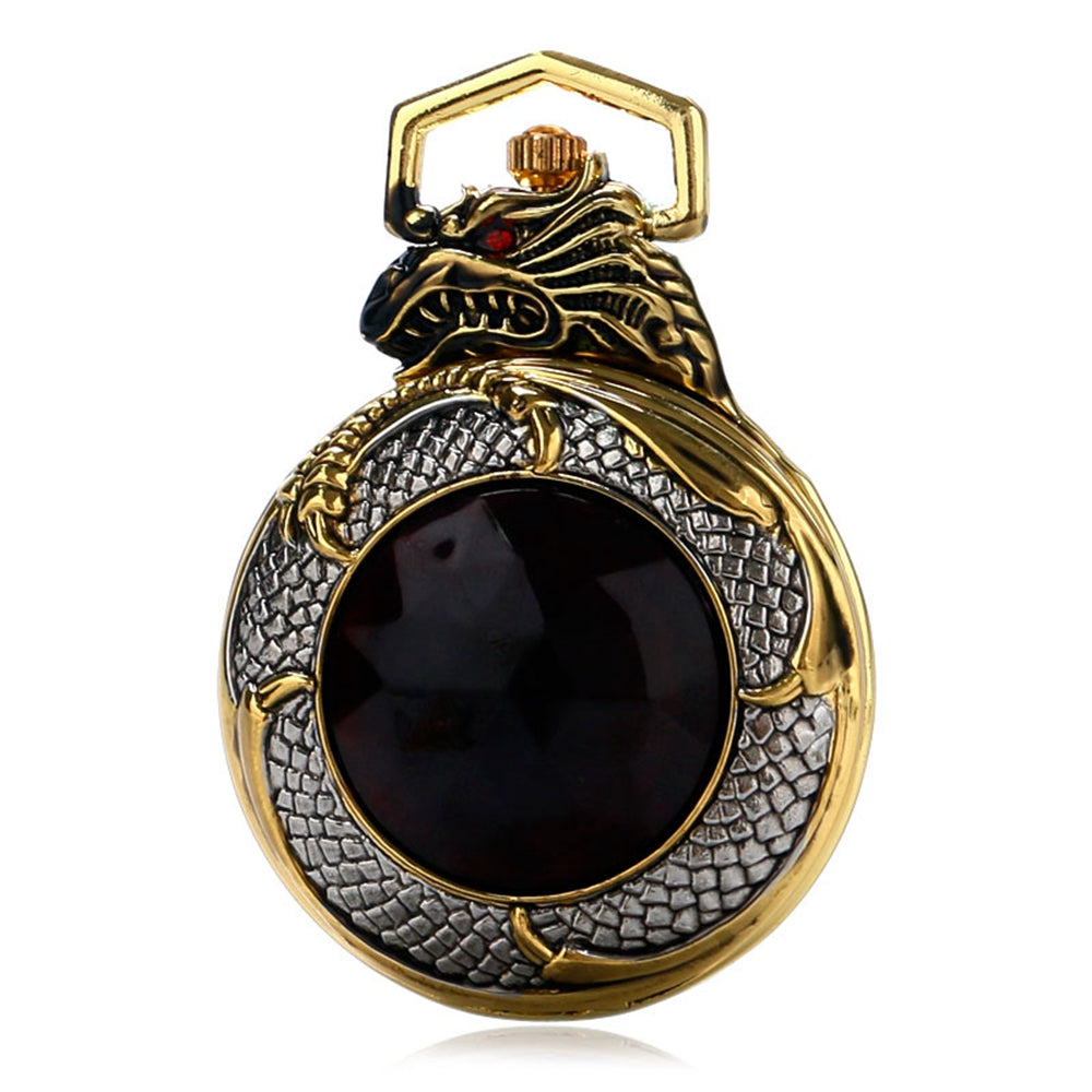 Creative Golden Dragon Pocket Watch - Traditional Modern Stunning Powerful Elegant Reliable Sophisticated Impressive