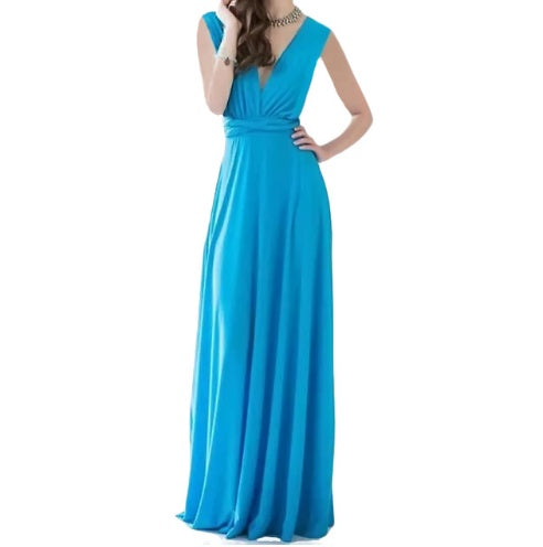 Robe Maxi Boho Convertible à Bandage pour Femmes
