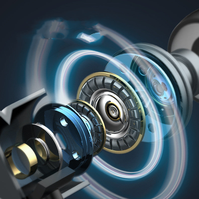 Metal in-ear earphone heavy bass magic sound phone