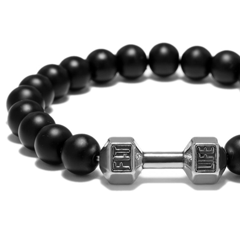 FIT LIFT Metall Hantelpärlor Armband Smycken