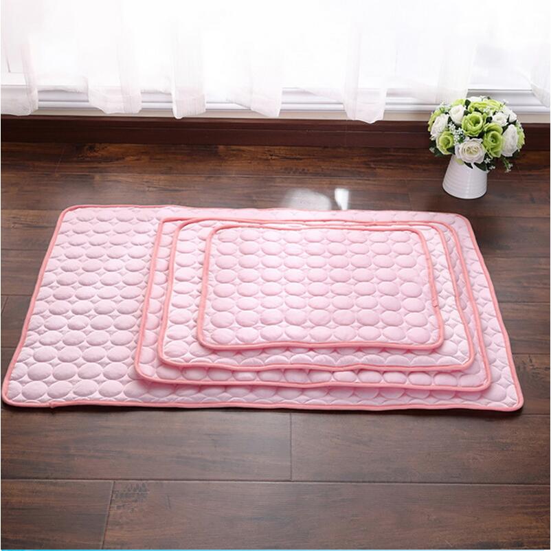 Pet Dog Cat Ice Silk Cold Nest Pad för kylning på sommaren