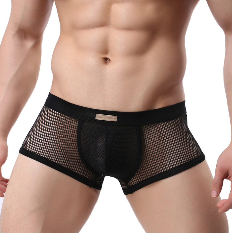 Men's Underwear Sexy Men's Boxer Pants Large Mesh Breathable