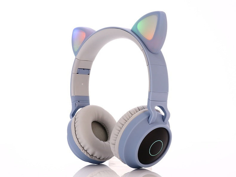 Söta Bluetooth 5.0-hörlurar stereo trådlösa headset