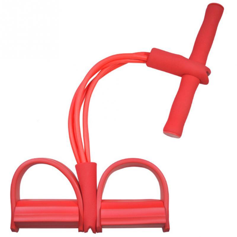 Natural Latex Foot Pedal Elastic Pull Rope with Handle - Professional Fitness Equipment & Bodybuilding Expander