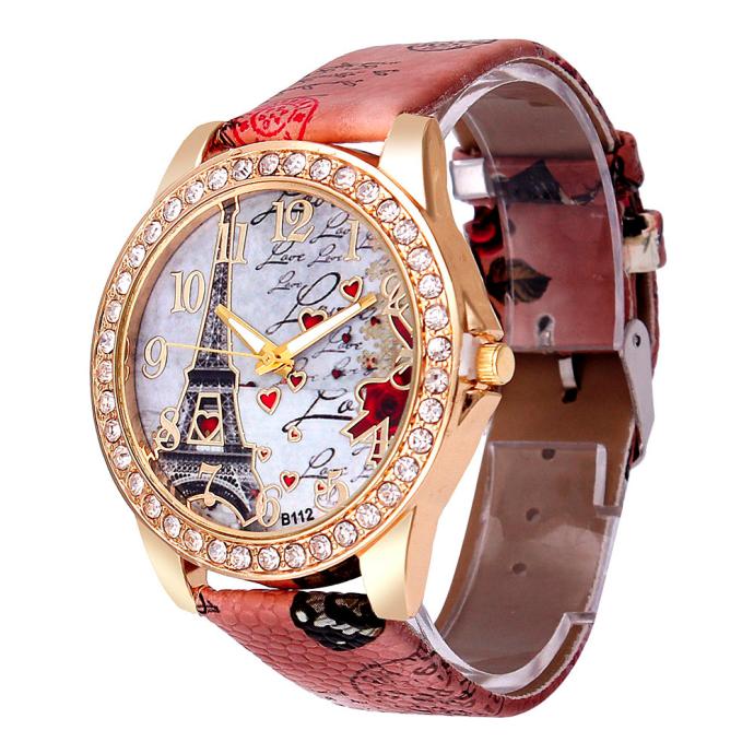 Nouveau Vintage Paris tour Eiffel montre à Quartz femme femmes filles dames étudiants montre-bracelet décontractée Relojes
