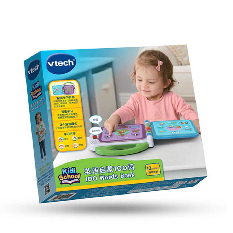 Livre tactile de mots animaux de 100 mots, Machine d'apprentissage bilingue pour l'éducation de la petite enfance