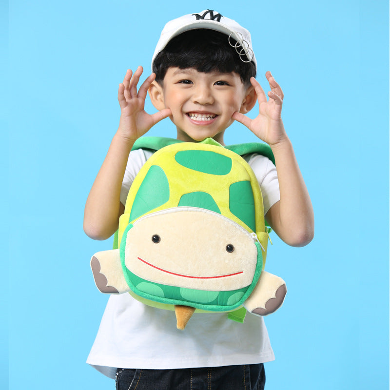 Mignon Zoo cartable pour enfants sac à dos en peluche Animal tortue