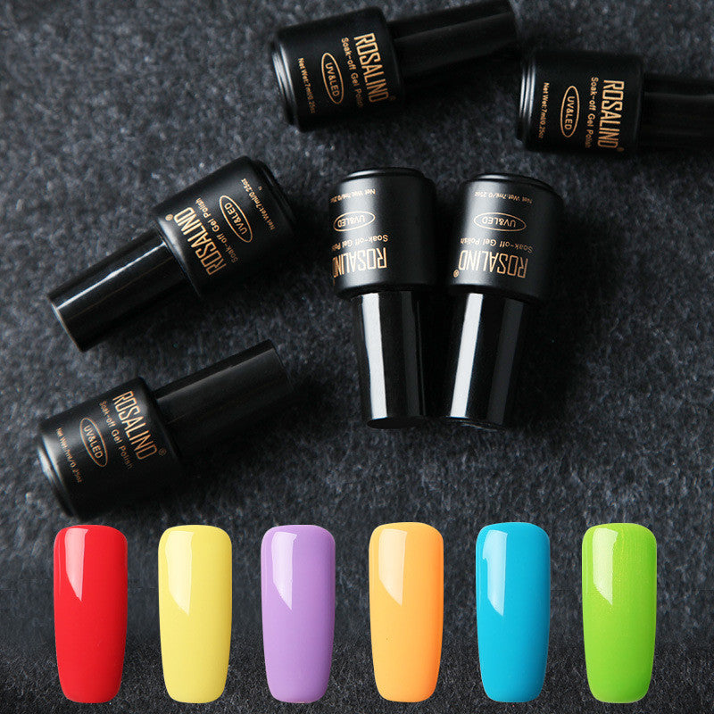 Professional Fine Nail Polish Collection - 6 Bottles Set | High-Quality Multi-Color Variety