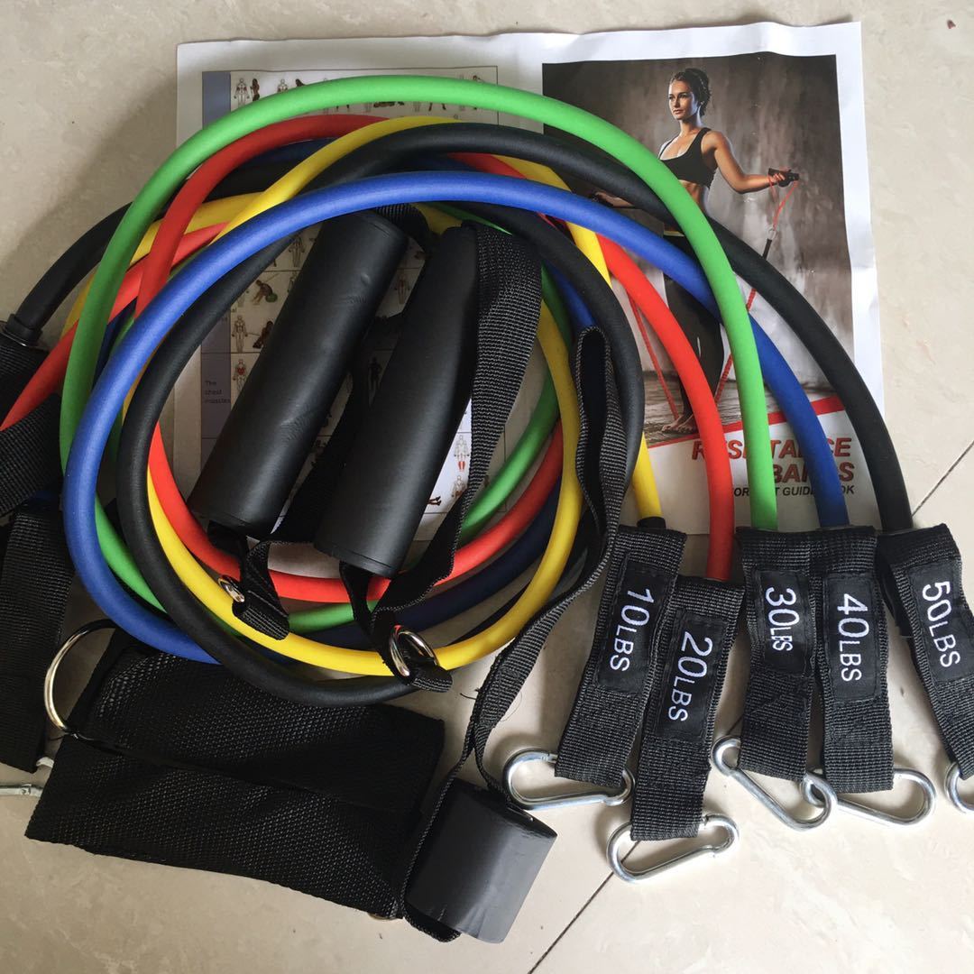 Bandes de résistance pour exercices de corde de traction en Latex, bande de Yoga d'entraînement extensible
