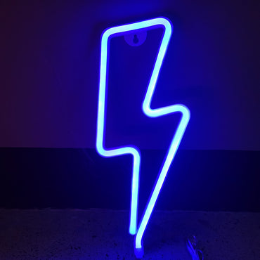 Röda rhum décoration blixtnedslag Neon ljusar