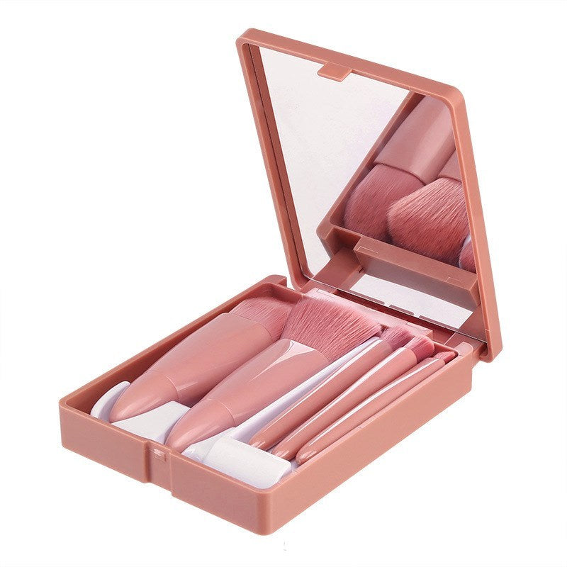 5 st sminkborstar verktygssats kosmetisk pulver ögonskugga foundation rouge blandning make up borste