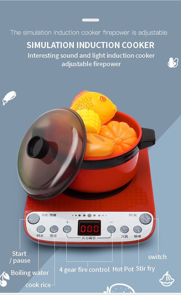 Maison de jeu pour enfants, jouets de cuisine, Simulation, ustensiles de cuisine, Kit d'apprentissage pour l'éducation précoce, cuiseur à riz pour filles, jouet de cuisine pour enfants